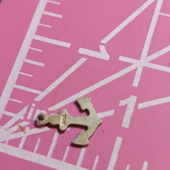 Vintage Sterling Silver Anchor Charm - Picture 3 of 4